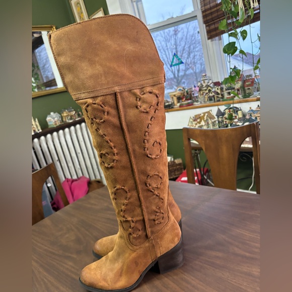 Carlos by Carlos Santana Noble over the knee tan suede boot 7 - Picture 5 of 16